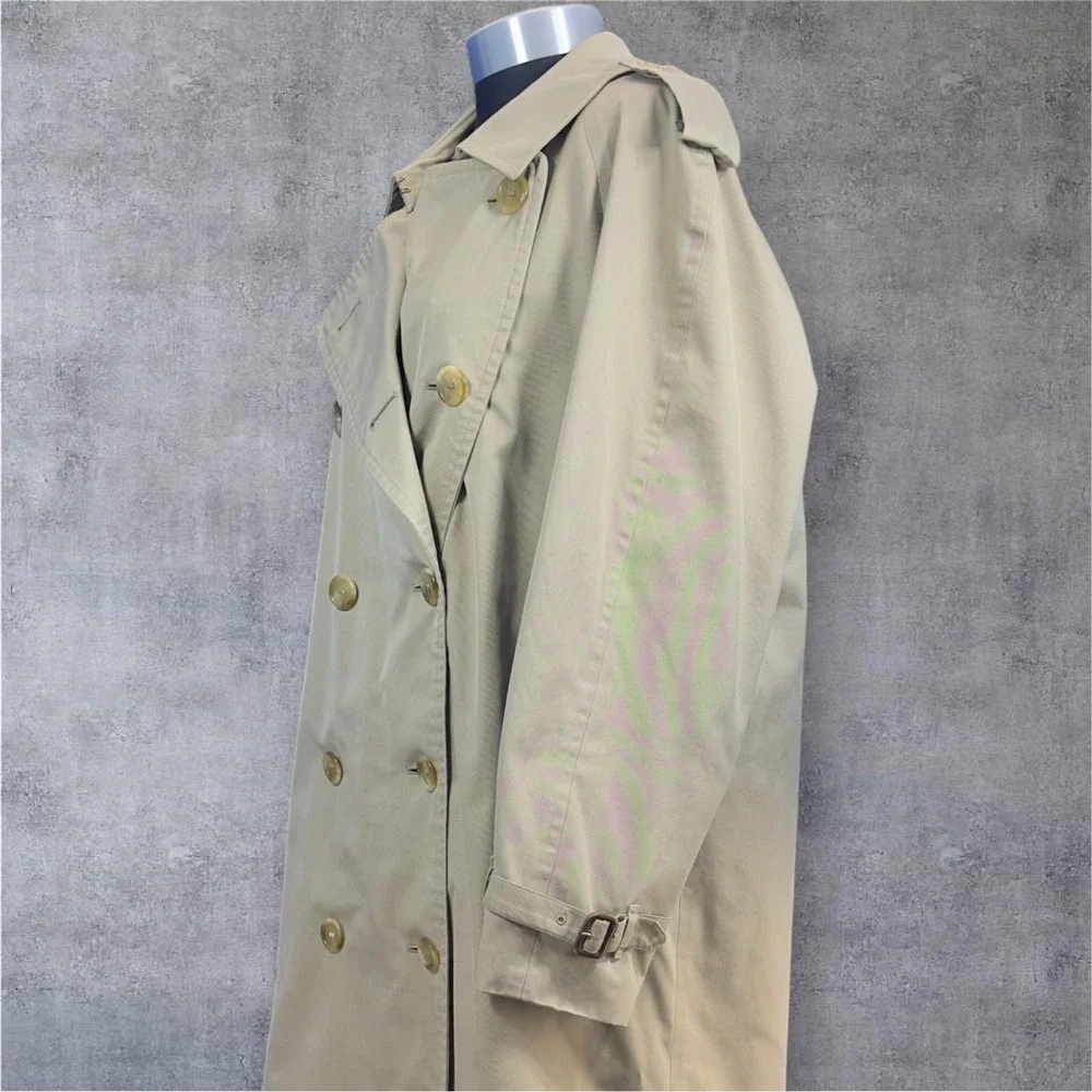 Vintage 80's Burberrys Prorsum Trench Coat‎ Long England Classic Chic Size 42 - Picture 4 of 13